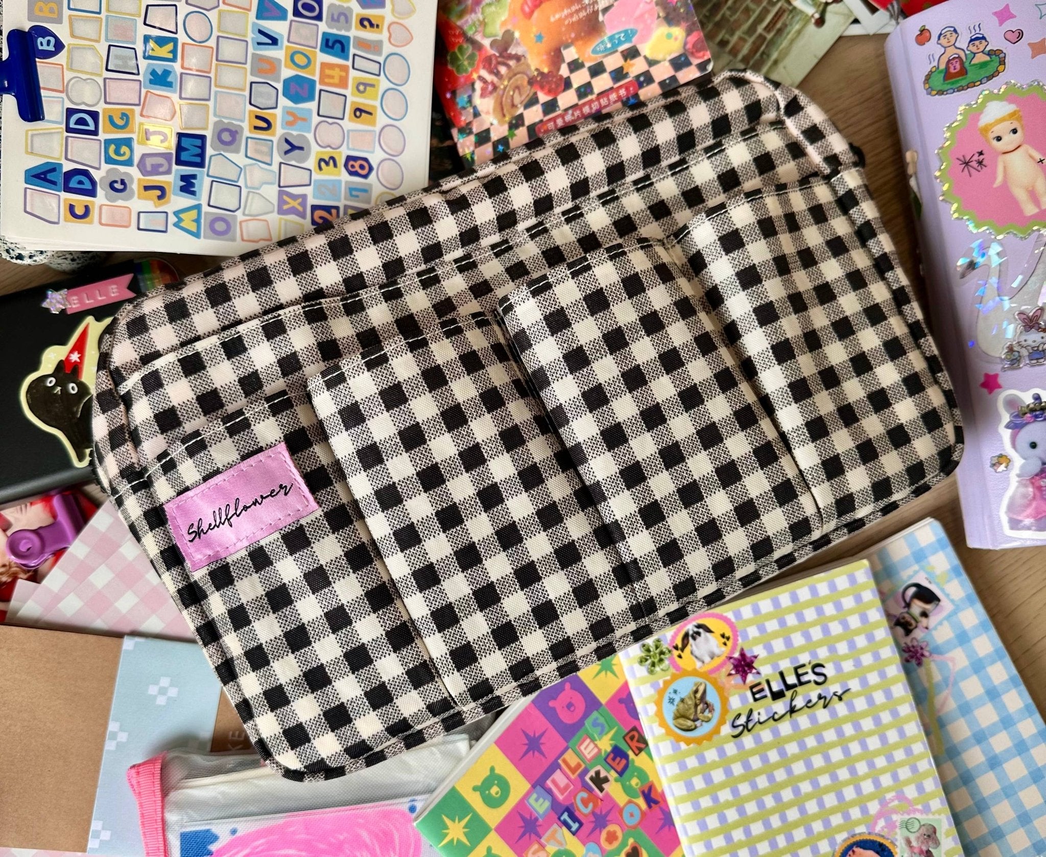Gingham Journal Pouch accessories 