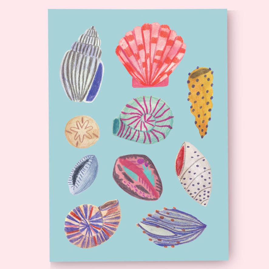 Shells by Daria Solak Print - Daria Solak Illustrations Modern Love Store Glasgow