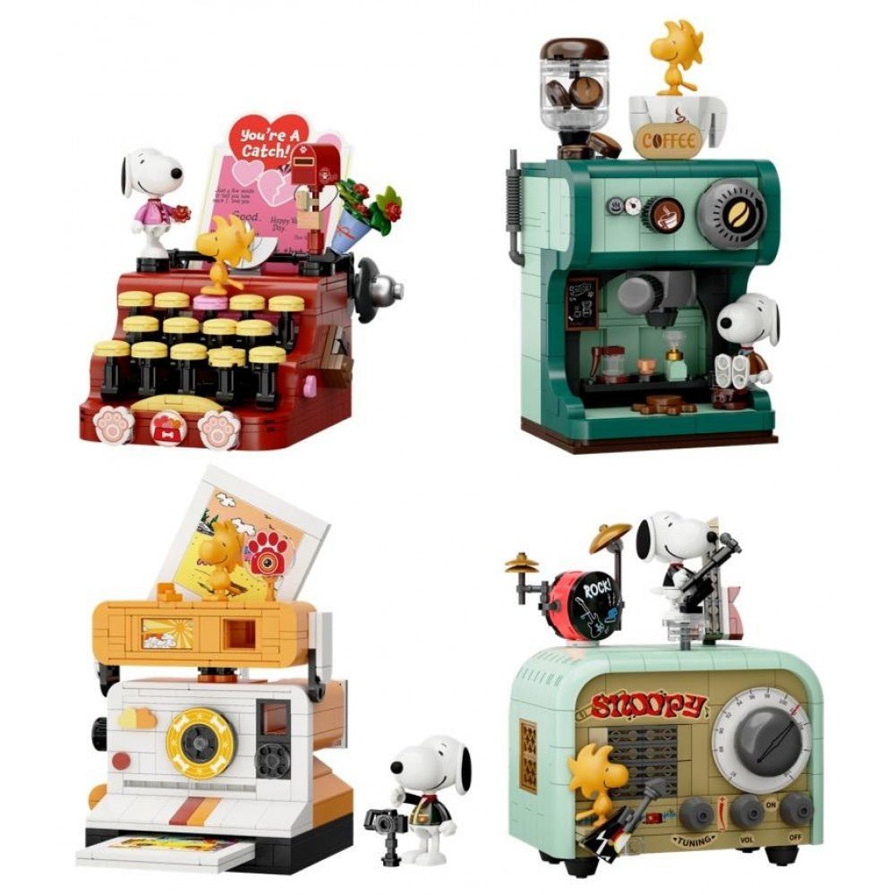Snoopy Retro Series Building Blocks - muddleit Modern Love Store Glasgow