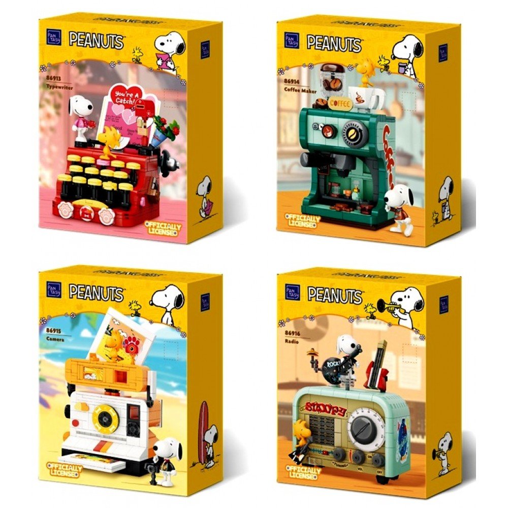 Snoopy Retro Series Building Blocks - muddleit Modern Love Store Glasgow