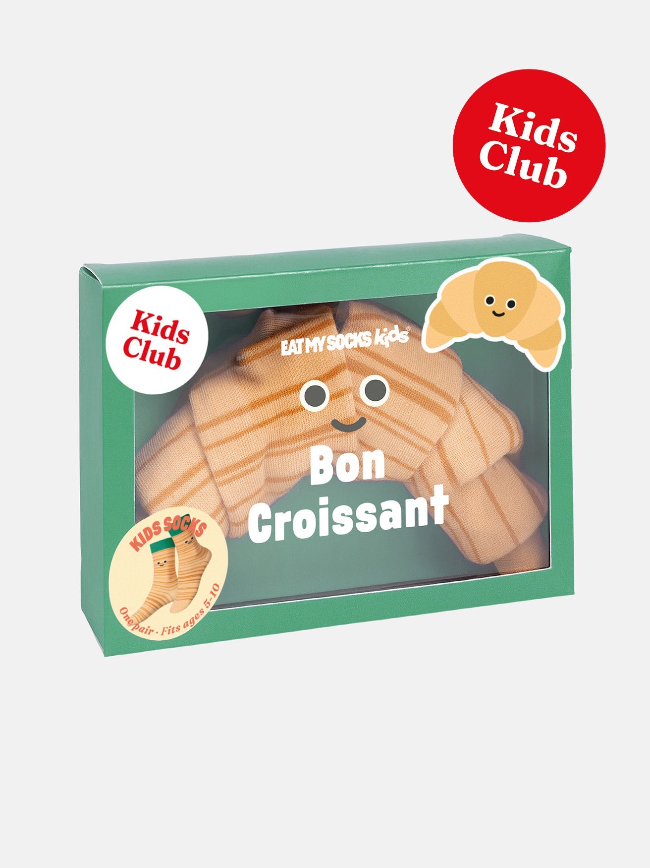 Kids Bon Croissant Socks - socks Eat My Socks Modern Love Store Glasgow