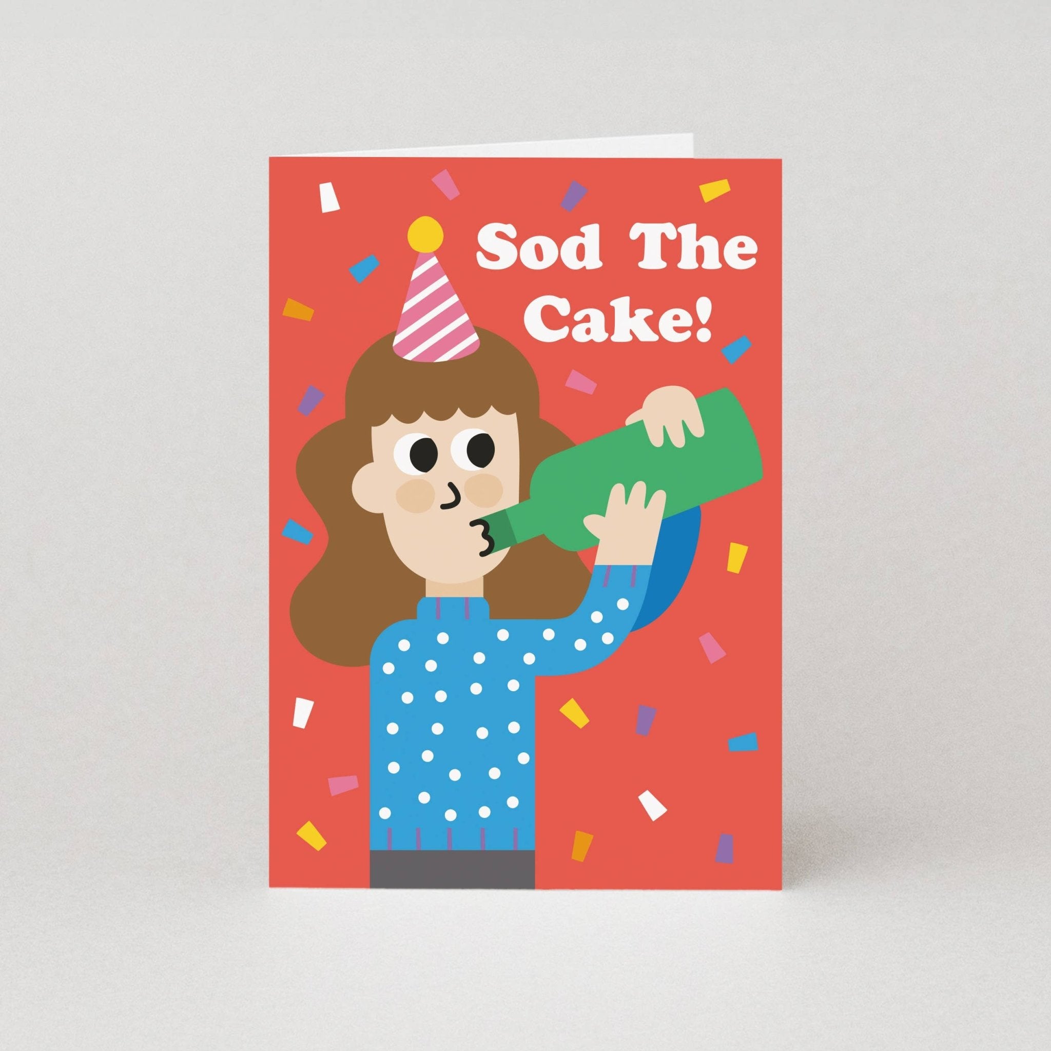 Sod The Cake Birthday Cards for Her | Female Birthday Cards - Studio Boketto Modern Love Store Glasgow
