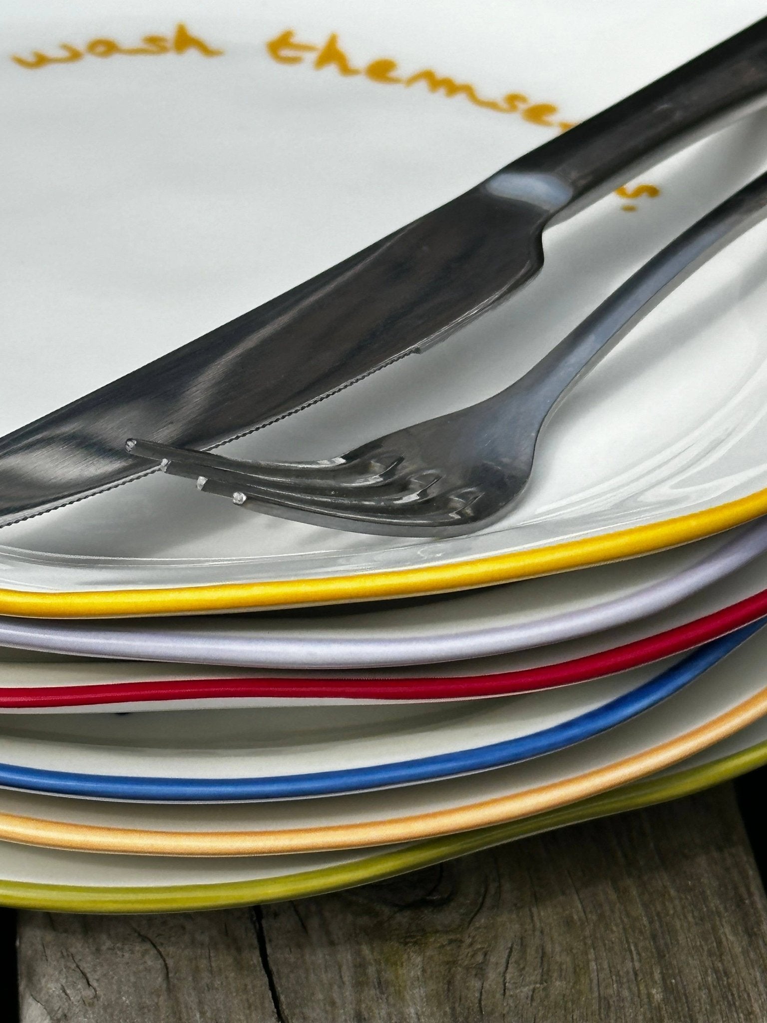 Statement Plate - 'these dishes won't wash themselves.' - MÆGEN Modern Love Store Glasgow