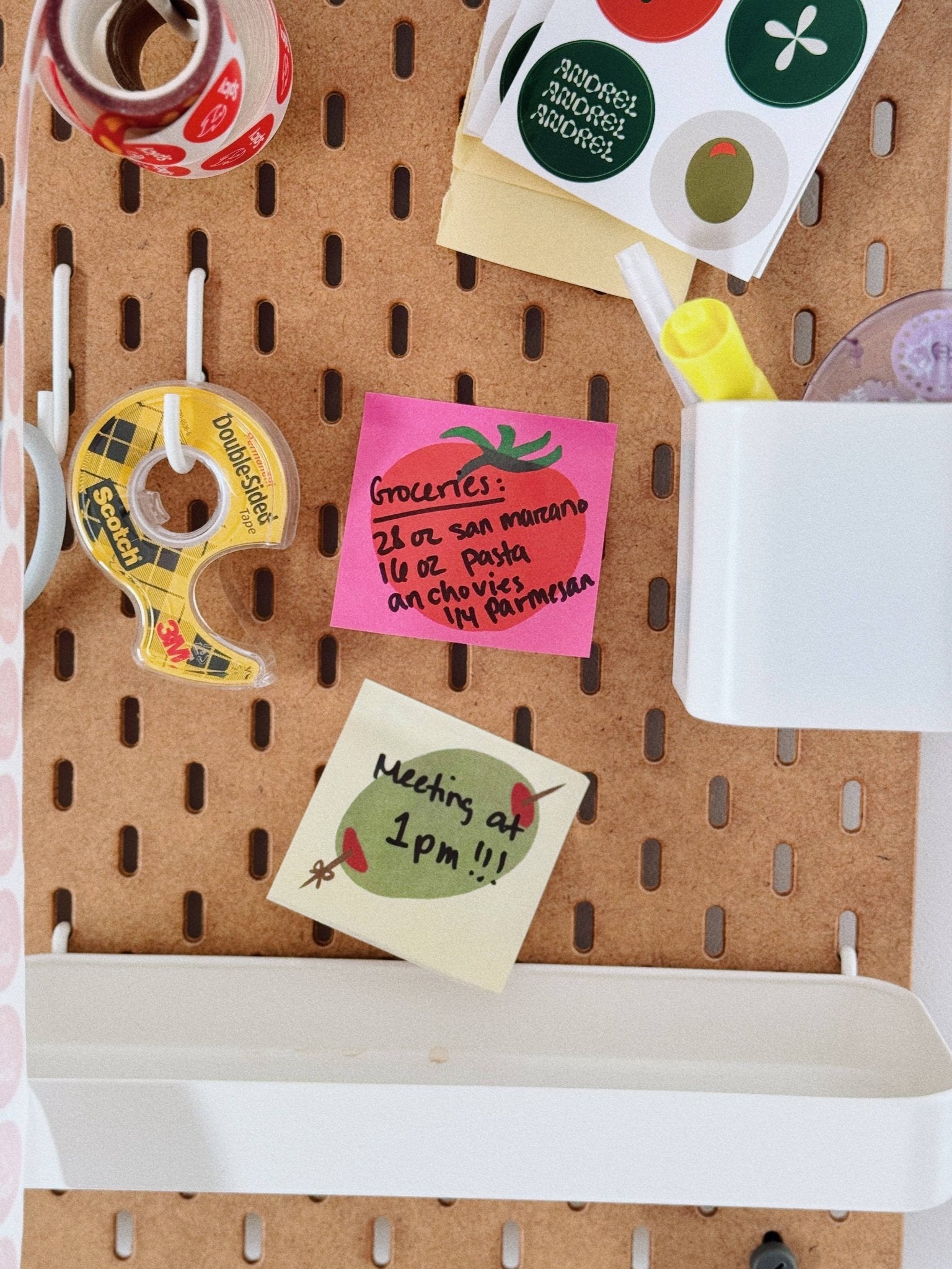 Tomato - do List Sticky Notes stationery  Stationary