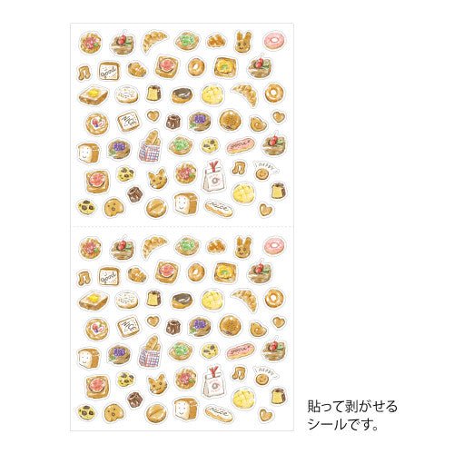 Midori Sticker Bread stationery 4902805826815 sticker