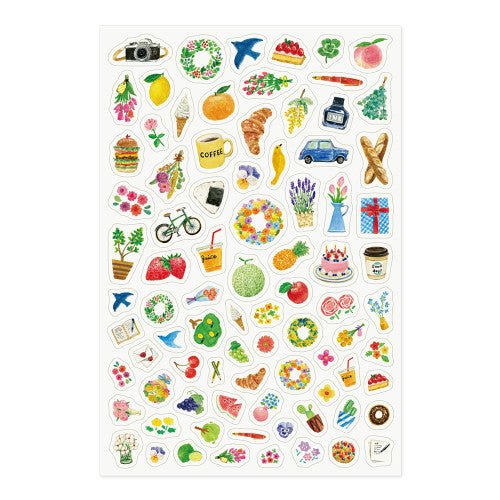 Midori Yuru Log Sticker - 1 sheet - Motif - sticker Midori Modern Love Store Glasgow