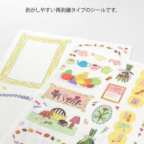 Midori Yuru Log Sticker - 2 Sheet - My Life - sticker Midori Modern Love Store Glasgow