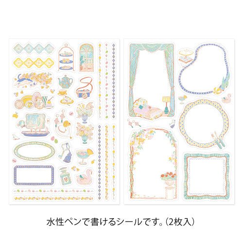 Midori Yuru Log Sticker - 2 Sheets Hotel and Travel - sticker Midori Modern Love Store Glasgow