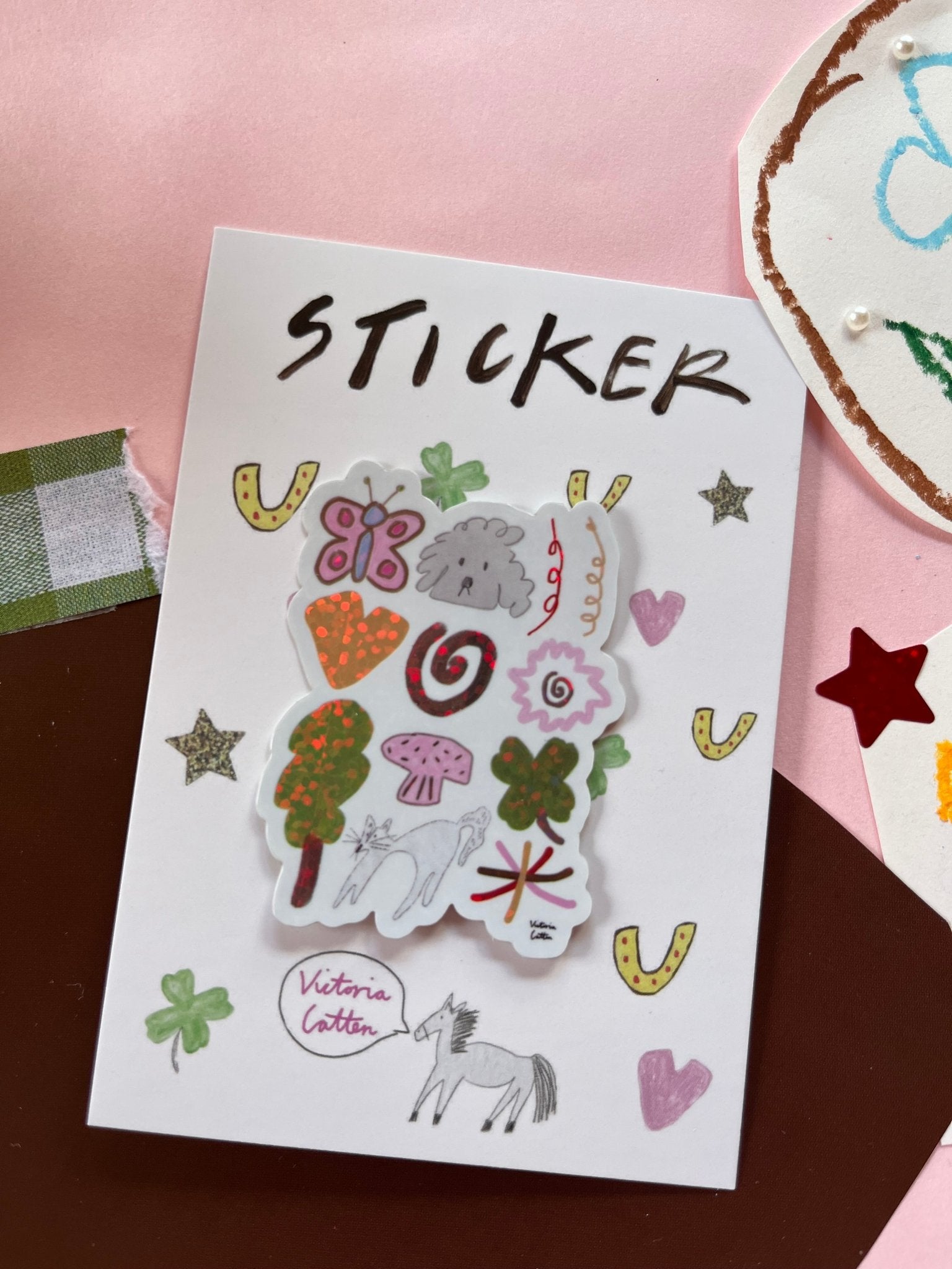 Dog and Mr Foxy World Sticker stickers  sticker
