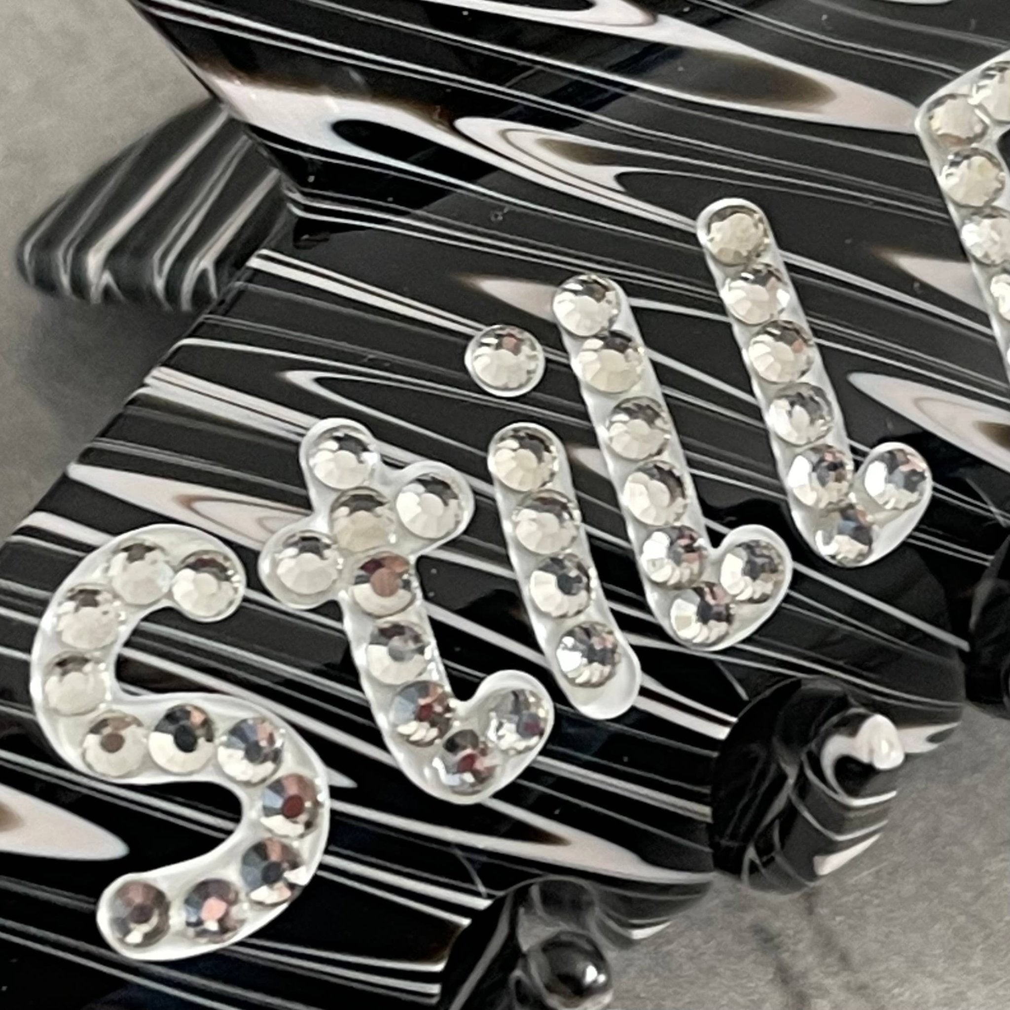 Still Emo Rhinestone Hair Claw Clip - The Silver Spider Modern Love Store Glasgow