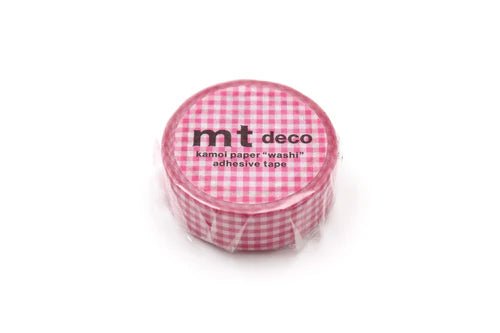 Washi Tape - Delicate Checkered Pink - 15mm - Stone Marketing Modern Love Store Glasgow