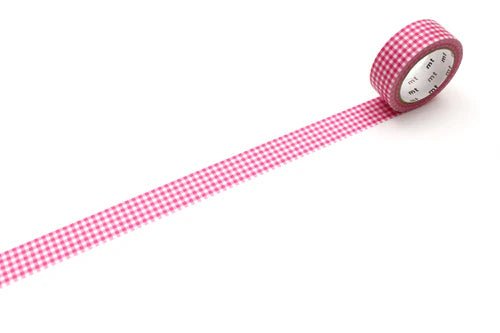 Washi Tape - Delicate Checkered Pink - 15mm - Stone Marketing Modern Love Store Glasgow