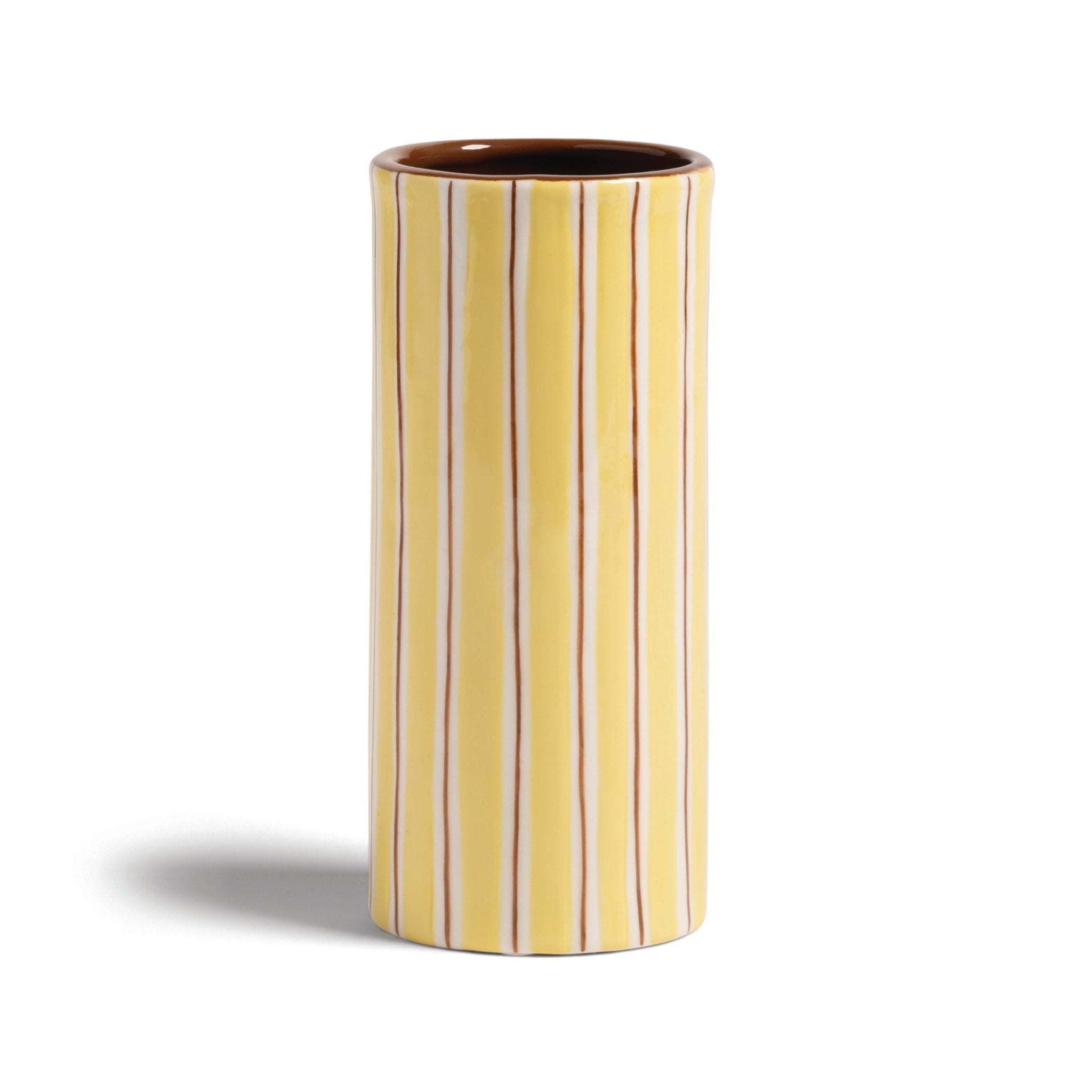 Stripe Vase - Yellow - Vases &K Amsterdam Modern Love Store Glasgow