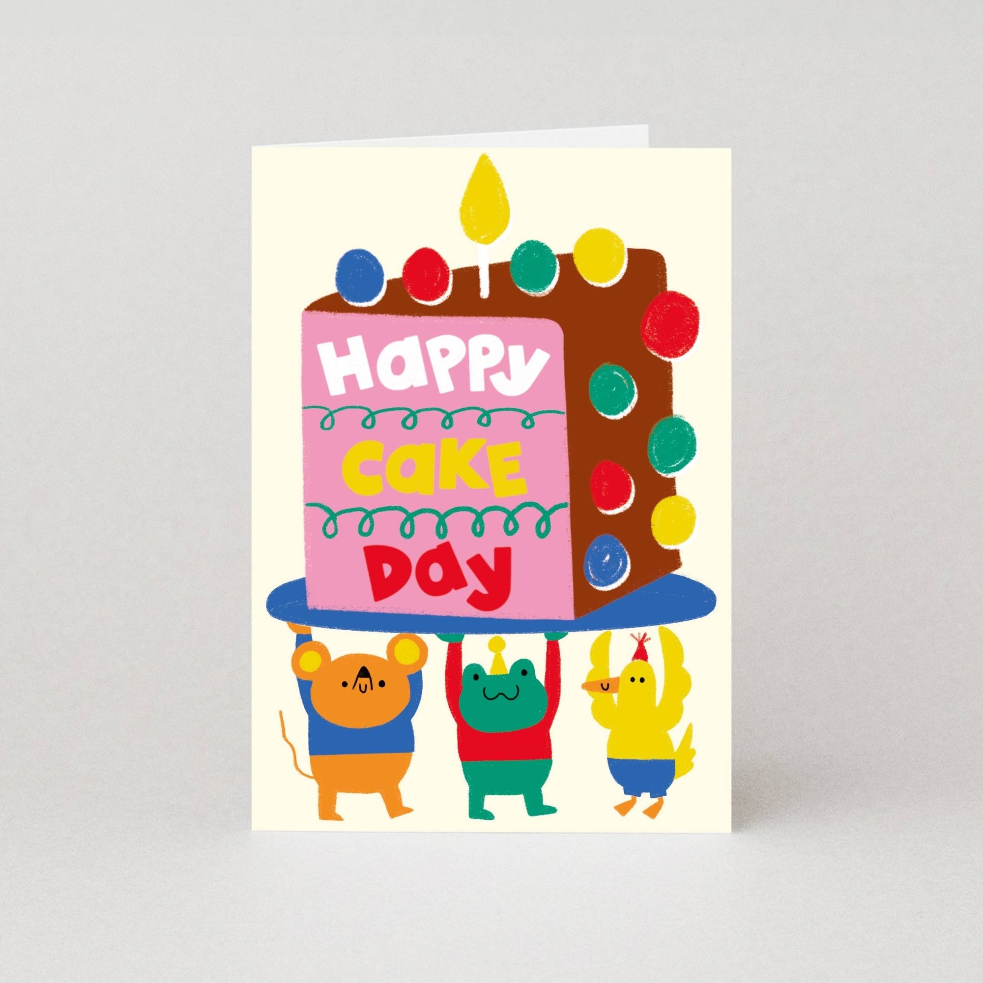 Cake Day Birthday Card | Happy Birthday Card | Kids Cards - Studio Boketto Modern Love Store Glasgow