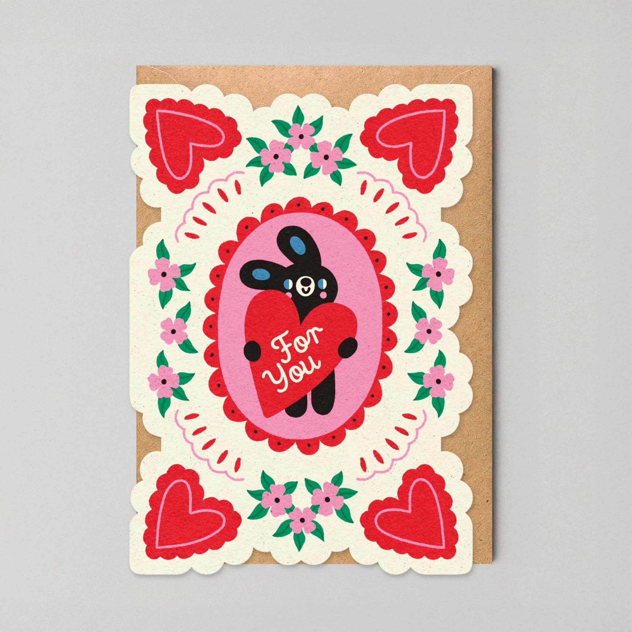 For You Valentine's Day Card - Studio Boketto Modern Love Store Glasgow
