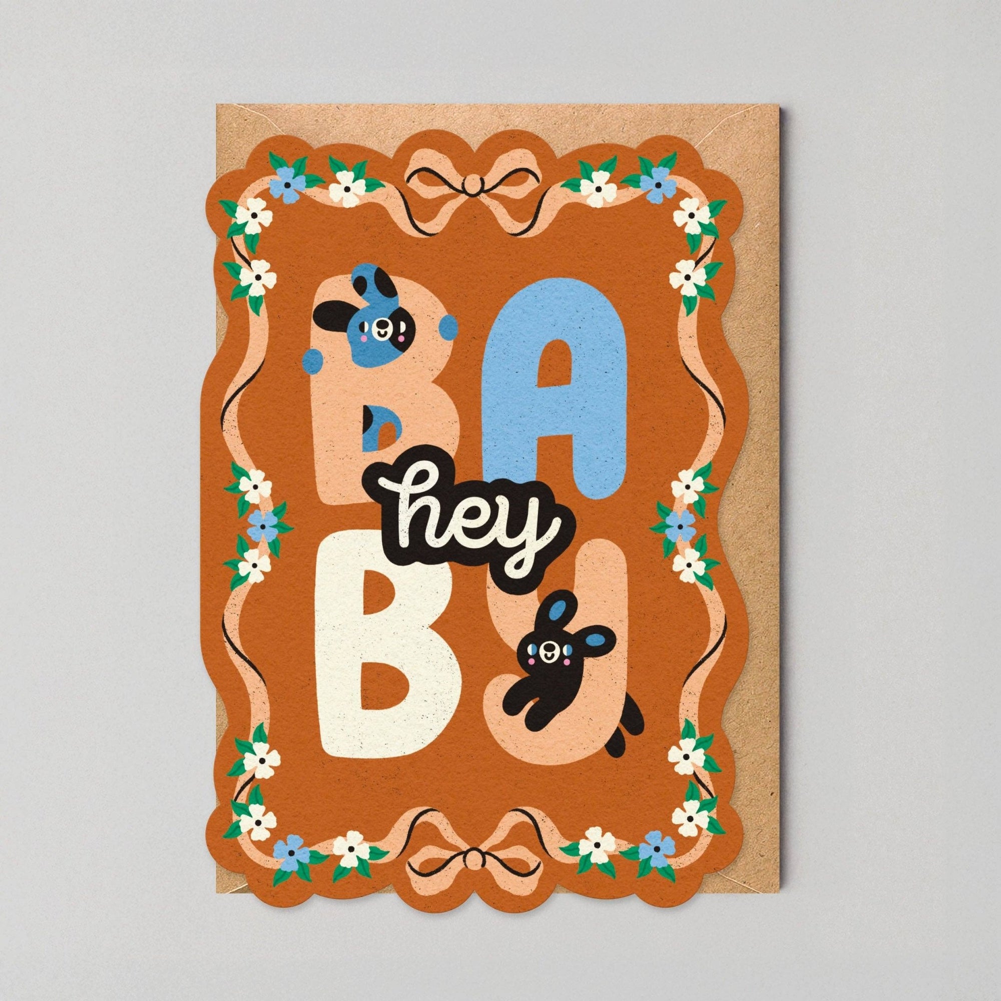 Hey Baby Card - Studio Boketto Modern Love Store Glasgow