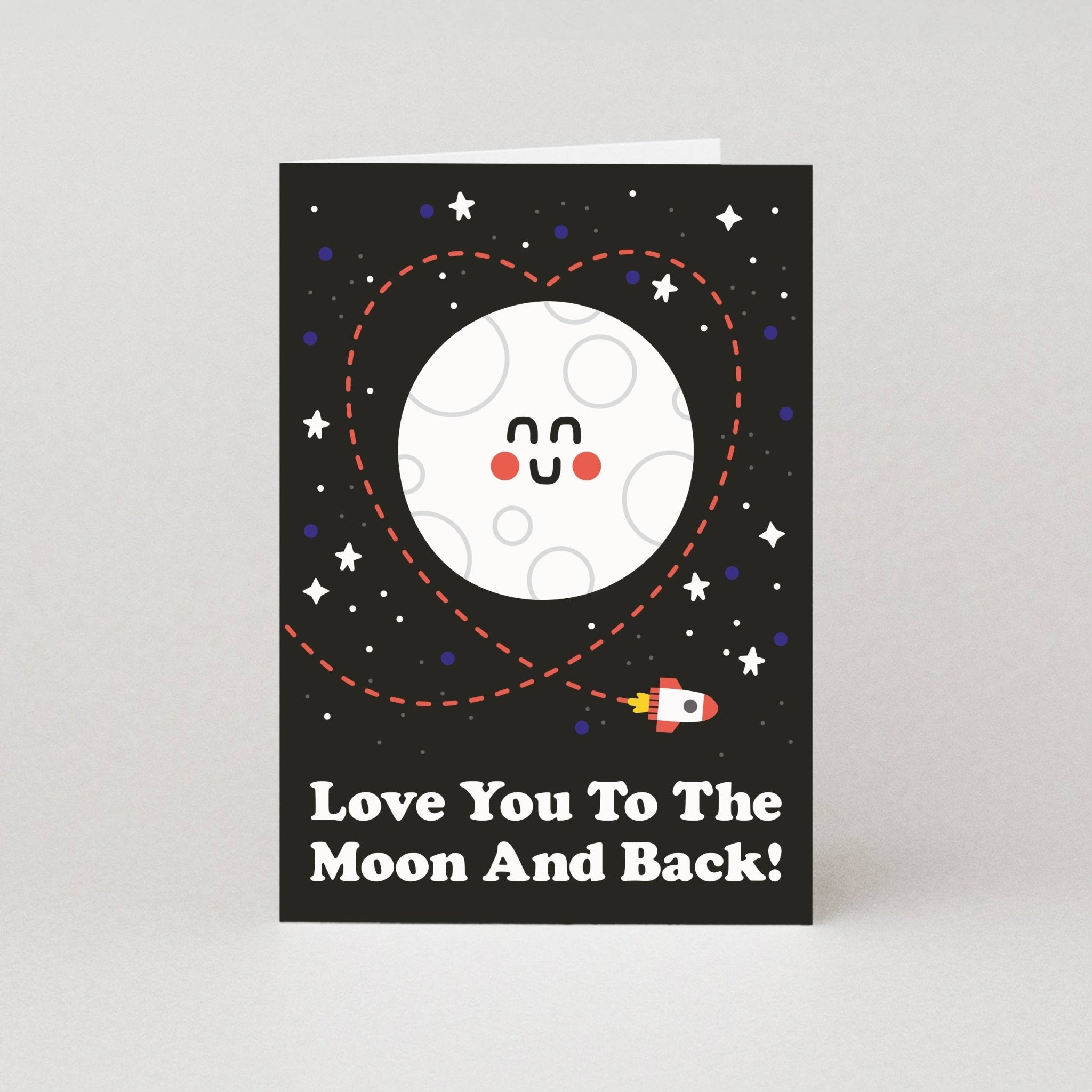 To The Moon And Back greetings - card 
