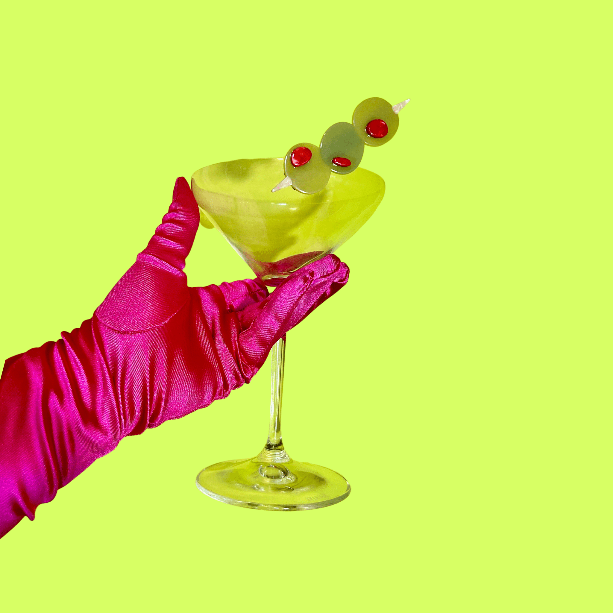 Stuffed Olive Hair Clip Set - The Peach Fuzz Modern Love Store Glasgow