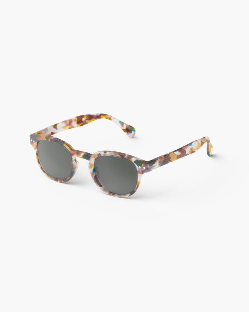 IZIPIZI #C blue tortoise sunglasses — side view