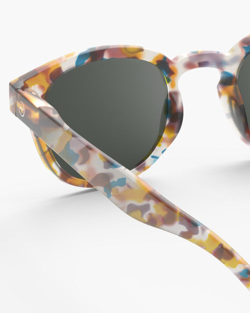 IZIPIZI #C blue tortoise sunglasses — angle view