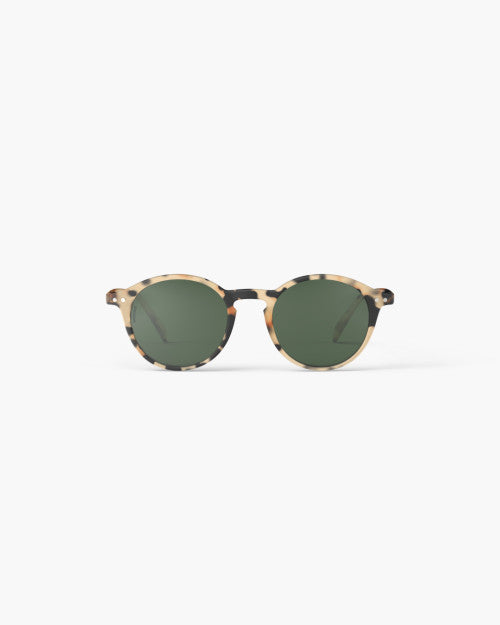 IZIPIZI #D square sunglasses in light tortoise — front view
