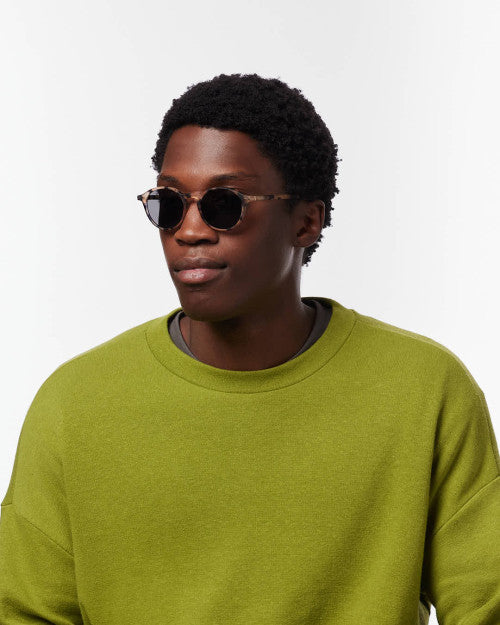 IZIPIZI #D light tortoise sunglasses — angle view