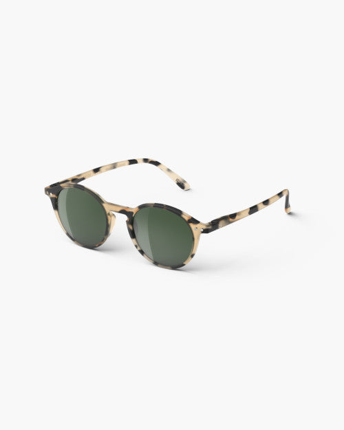 IZIPIZI #D light tortoise sunglasses — three-quarter view