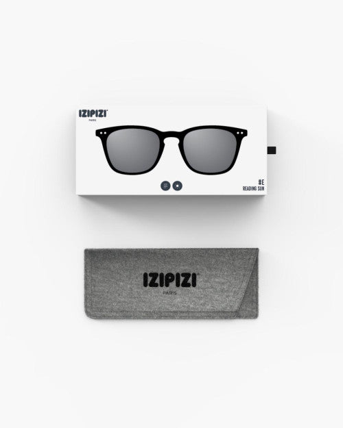 IZIPIZI #E black sunglasses — lifestyle shot
