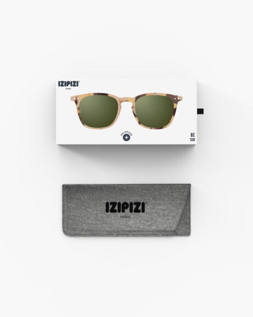 IZIPIZI #E light tortoise sunglasses — detail view