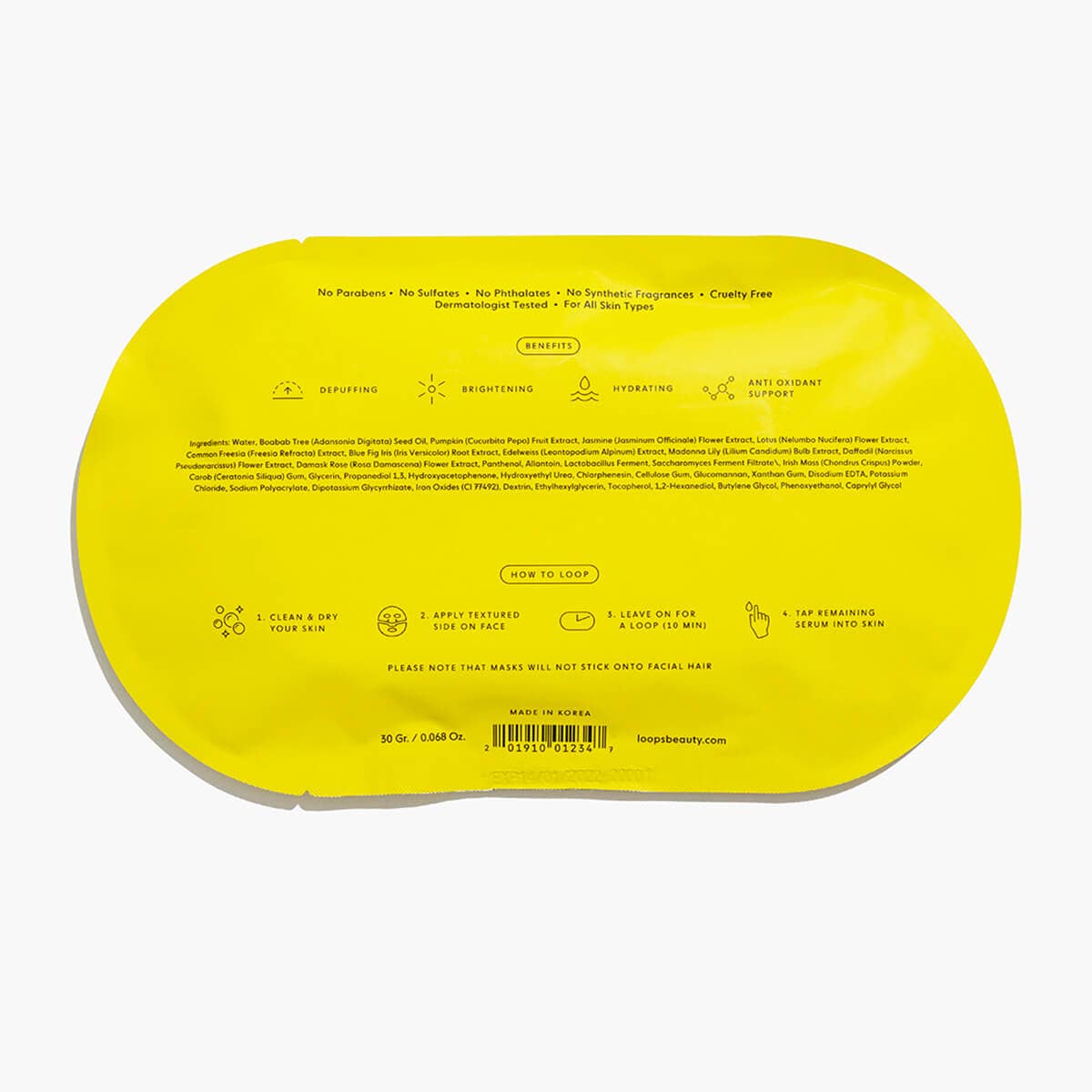 Sunrise Service Single Mask - LOOPS Modern Love Store Glasgow