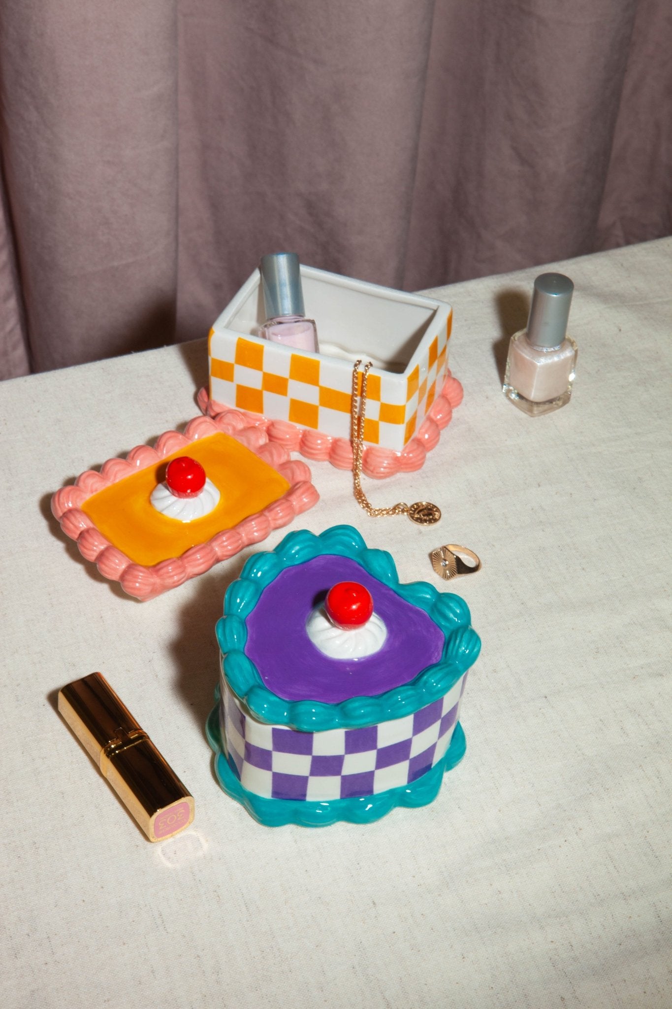 Sweetie Rectangle Cake Storage Box - Storage Box Doiy Design Modern Love Store Glasgow