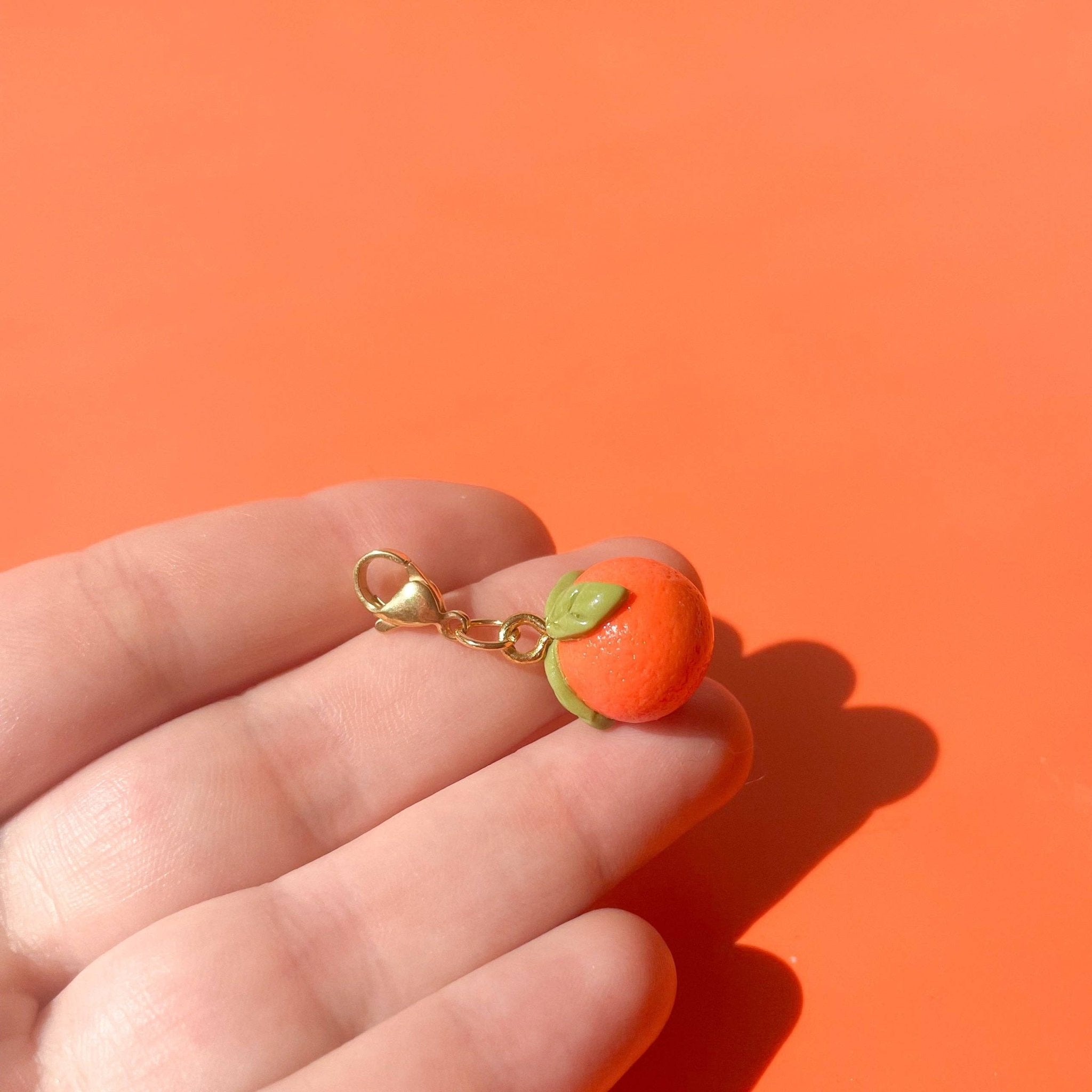 Tangerine Bag Charm - Bold Blossom Shop Modern Love Store Glasgow