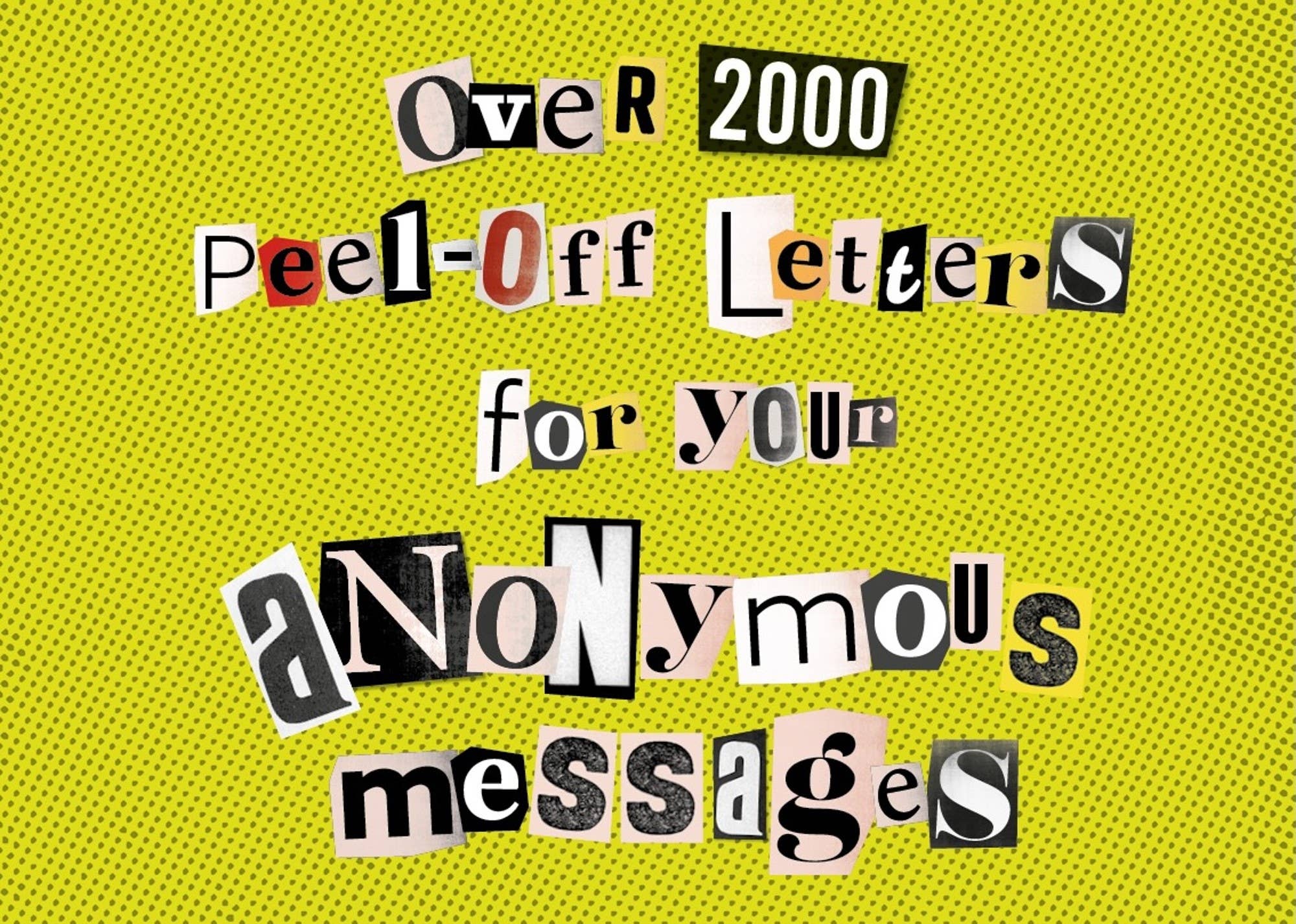 The Ransom Note Sticker Book stickers 