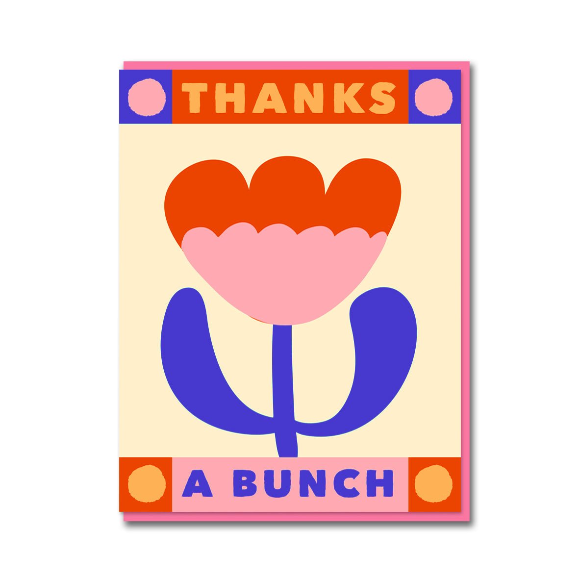 Thanks a Bunch - Funky Tulip Card - Modern Love Store Glasgow