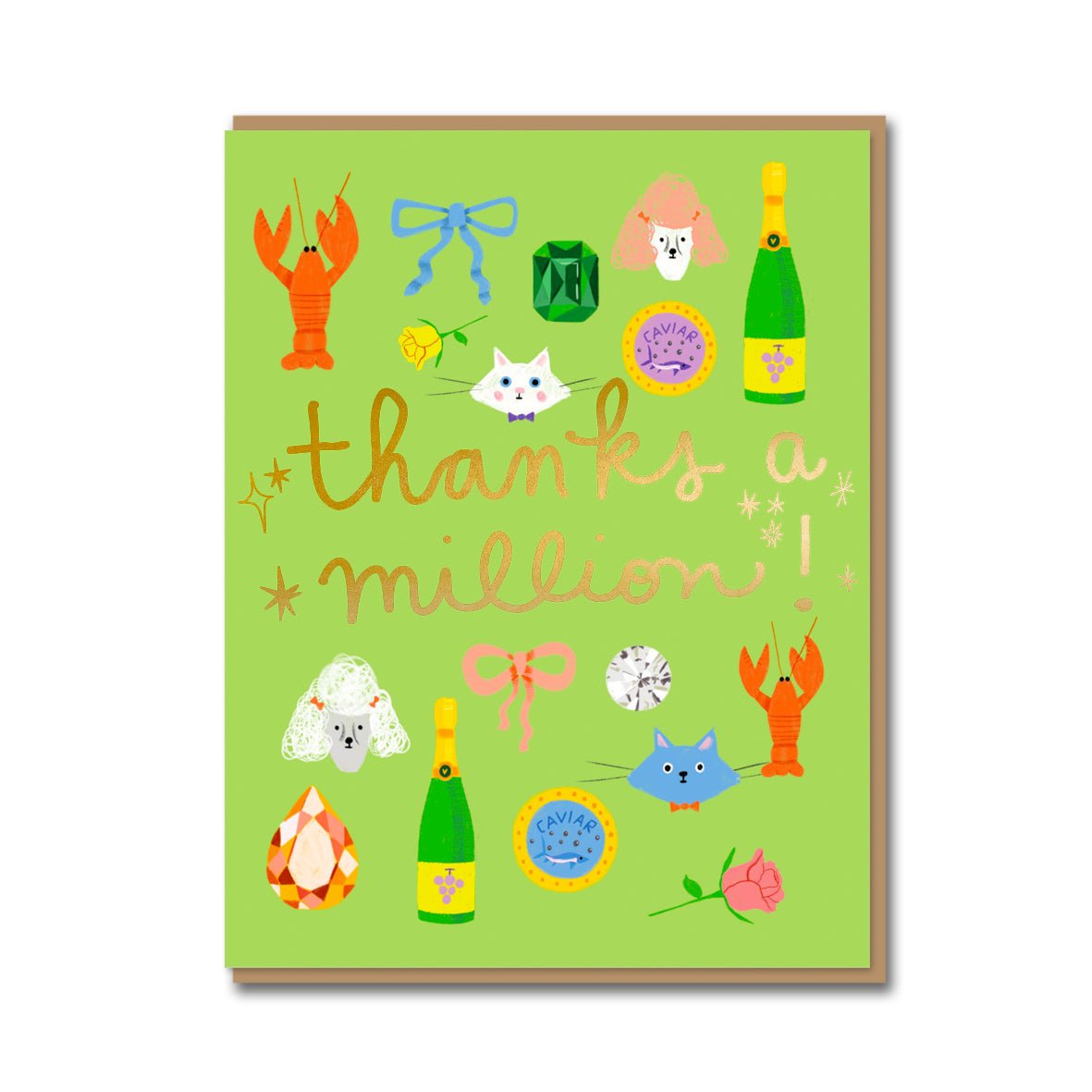 Thanks a Million Card - Card 1973 Modern Love Store Glasgow