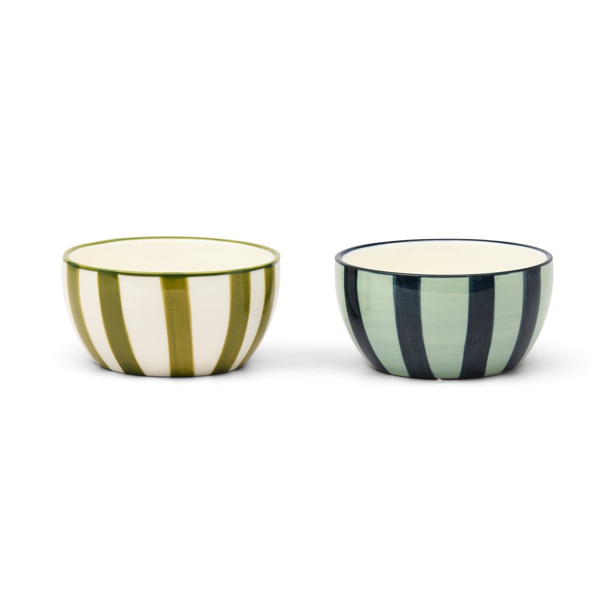 The Bella Dipping Bowls - Set of 2 - Olive & Blue - Designworks Collective Modern Love Store Glasgow