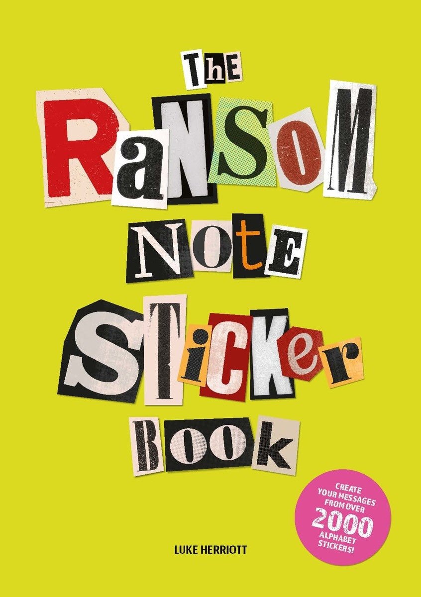 The Ransom Note Sticker Book - Books Thames & Hudson Modern Love Store Glasgow