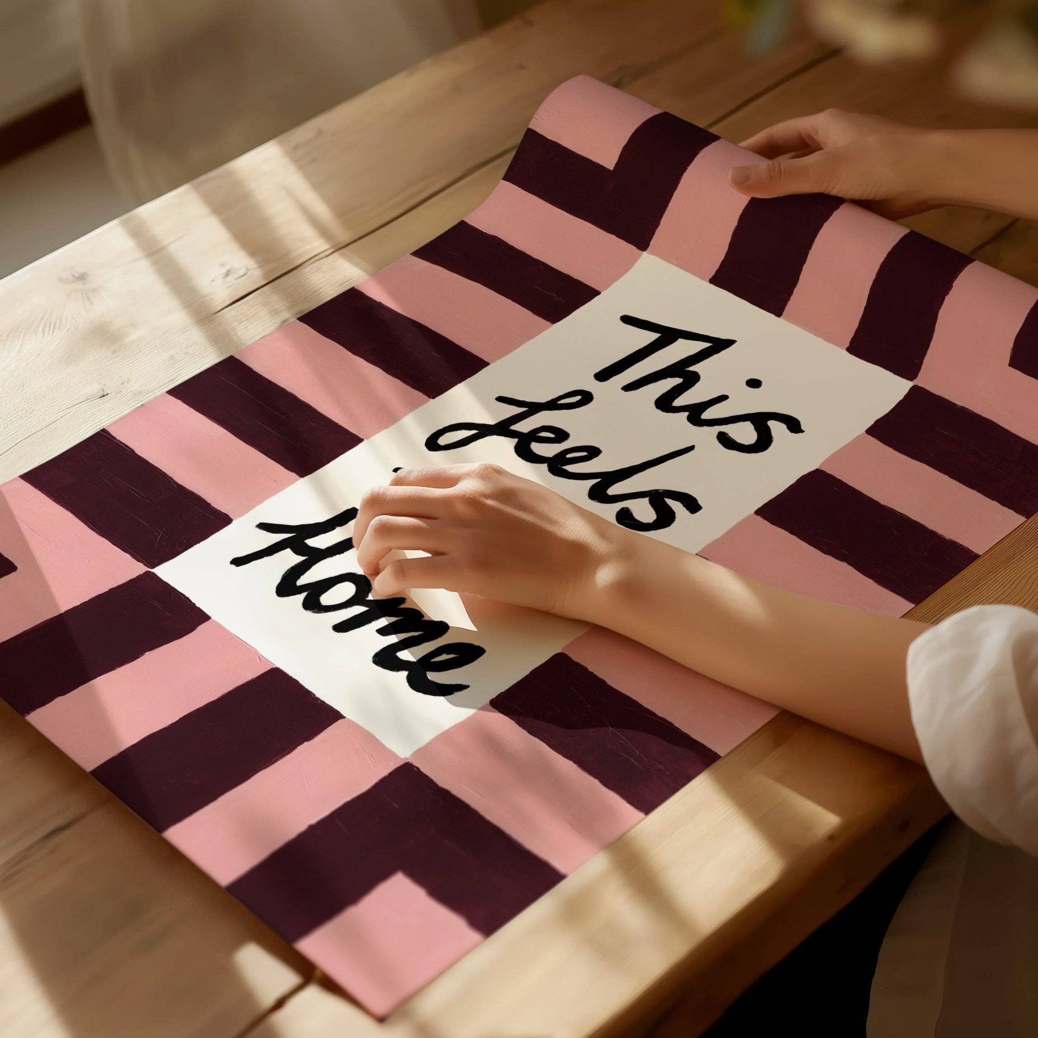 This Feels Like Home Hand Painted Print - Lune Club Modern Love Store Glasgow