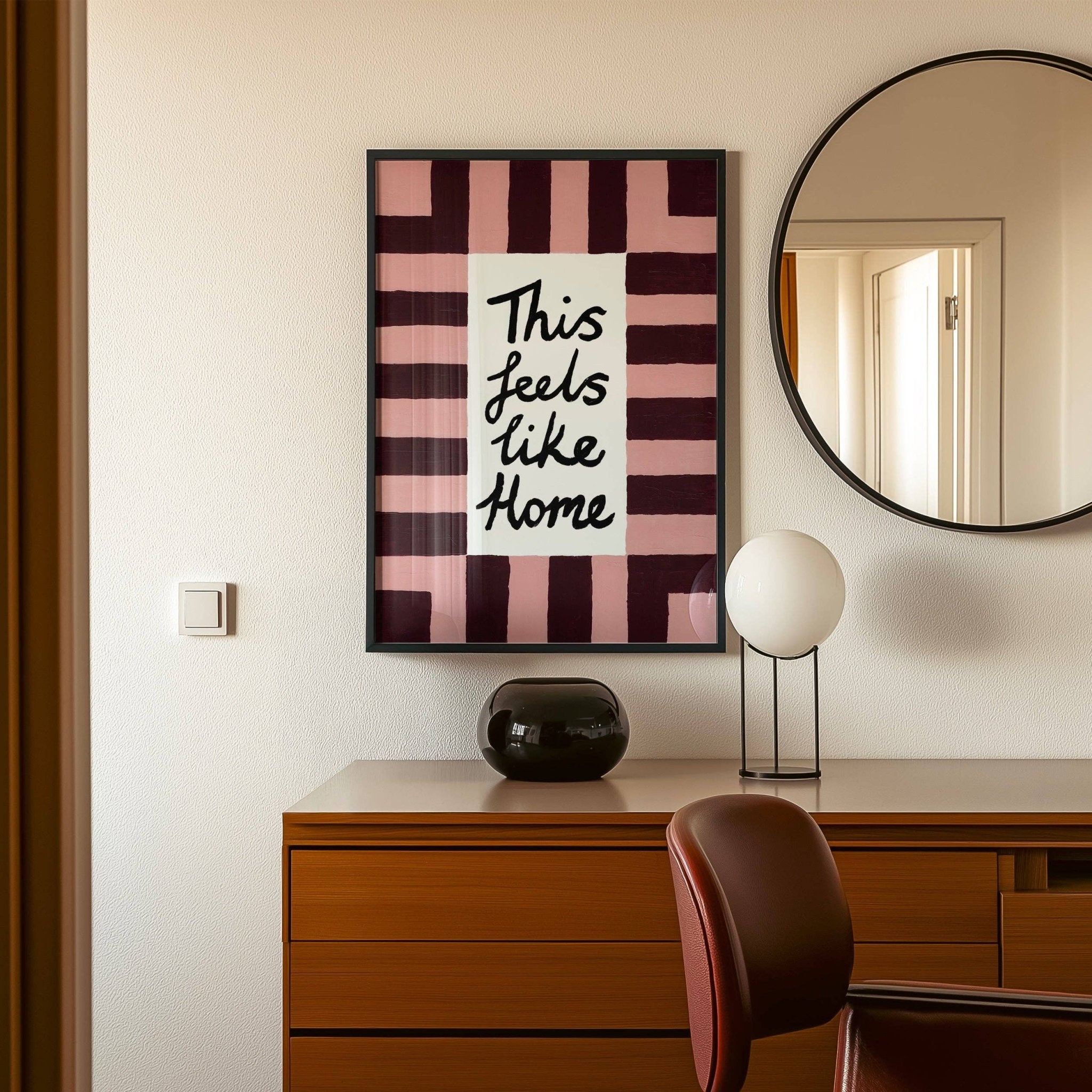 This Feels Like Home Hand Painted Print - Lune Club Modern Love Store Glasgow