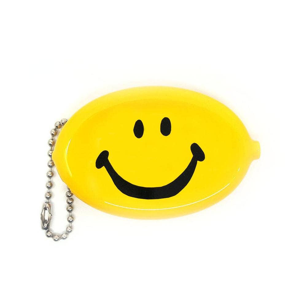 Coin Pouch - Happy Face Classic (Yellow) - Three Potato Four Modern Love Store Glasgow