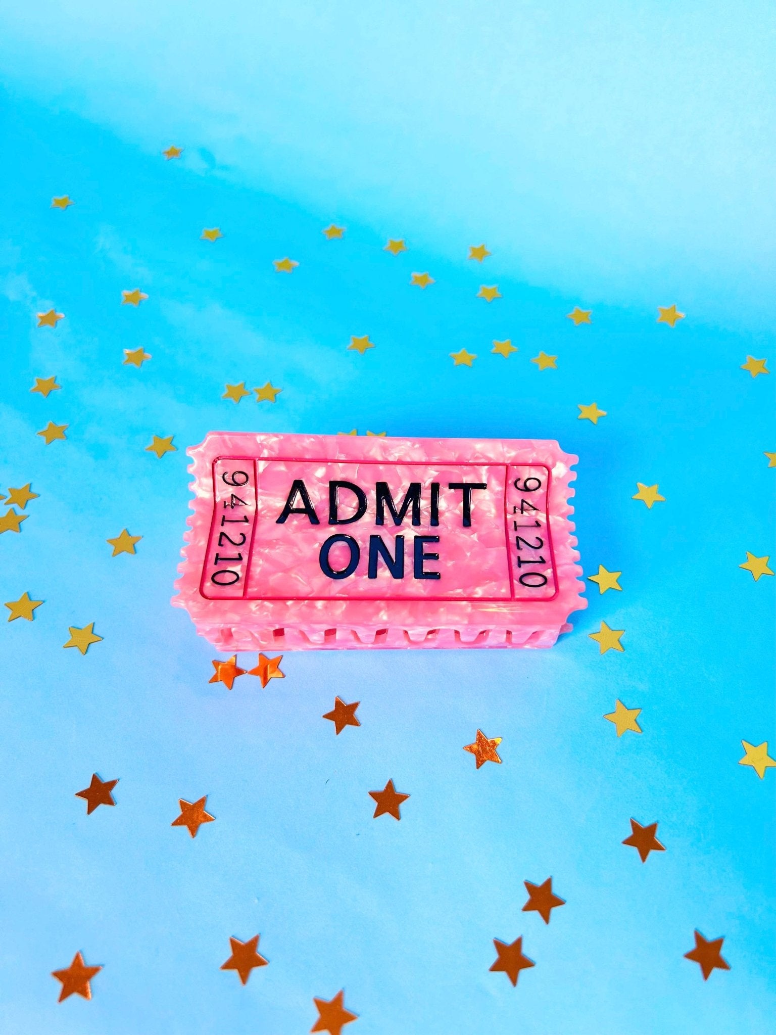 Ticket Hair Claw - The Peach Fuzz Modern Love Store Glasgow