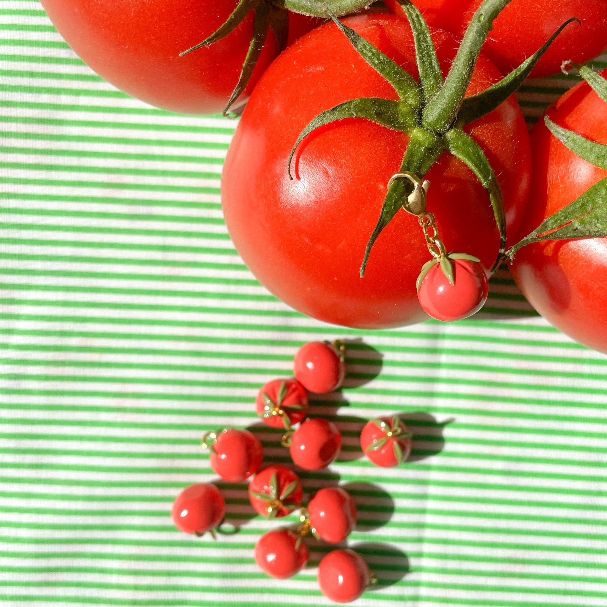 Tomato Bag Charm - Bold Blossom Shop Modern Love Store Glasgow