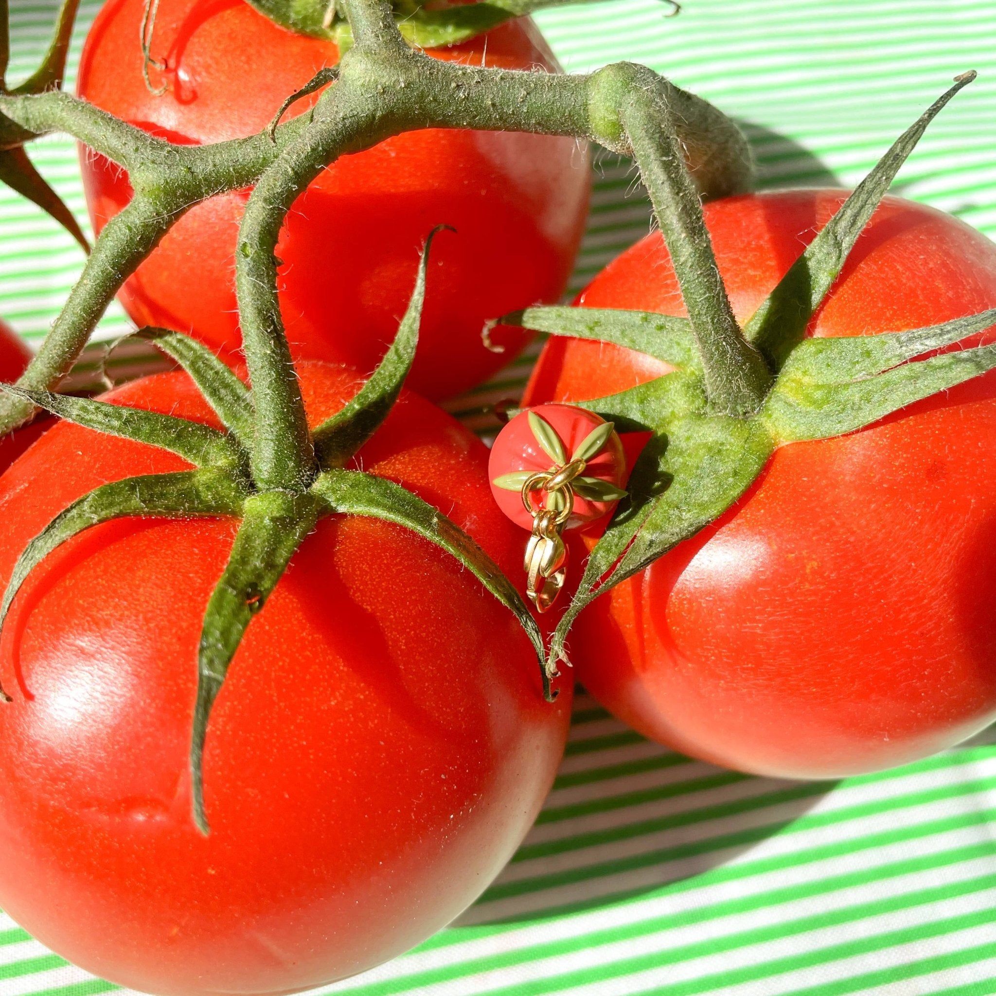Tomato Bag Charm - Bold Blossom Shop Modern Love Store Glasgow