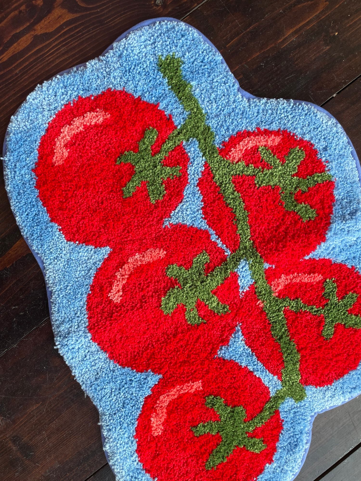 Tomato bath mat - Harriet Says Hi Modern Love Store Glasgow