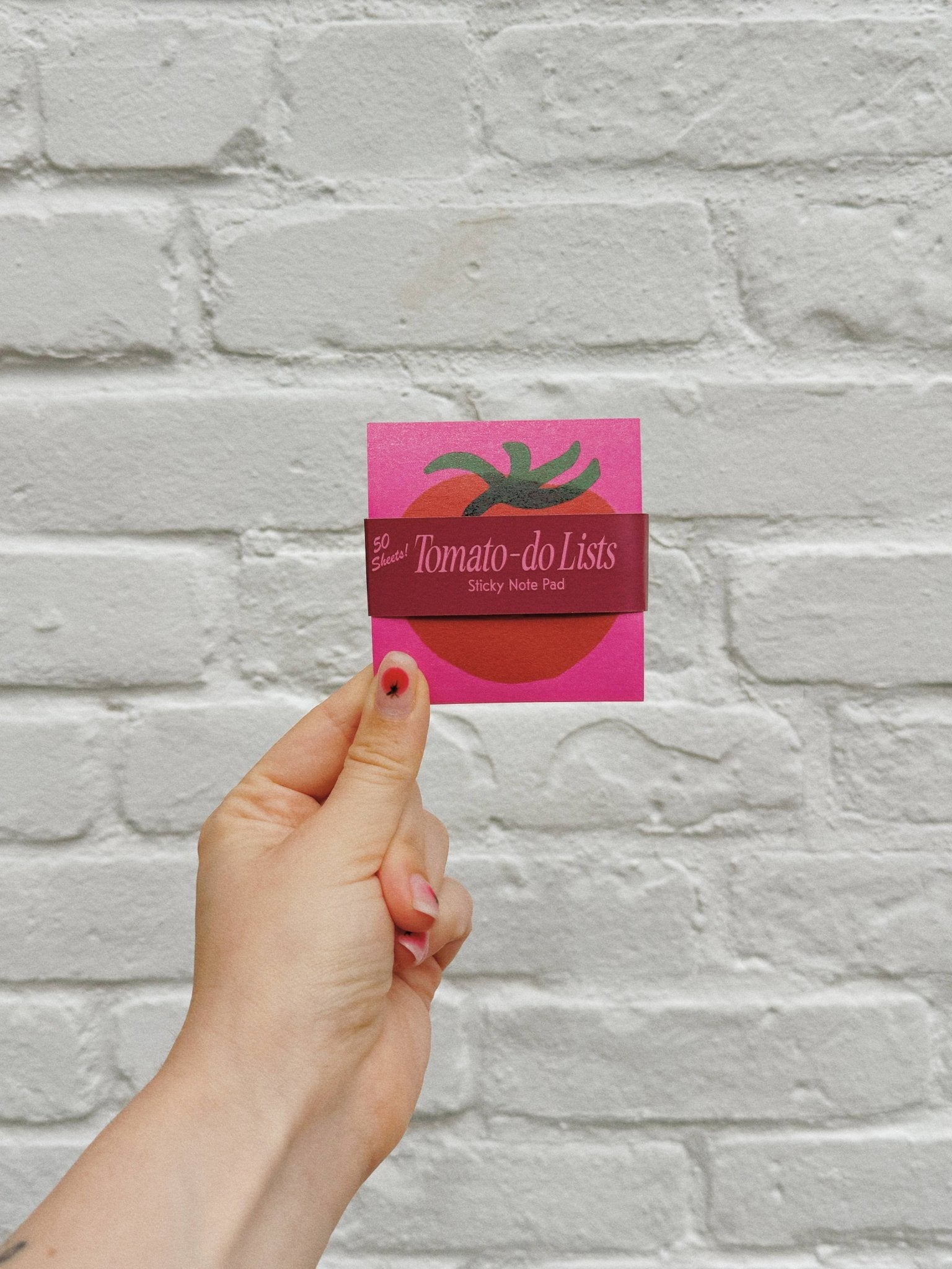 Tomato - do List Sticky Notes - Mel Andrel Modern Love Store Glasgow