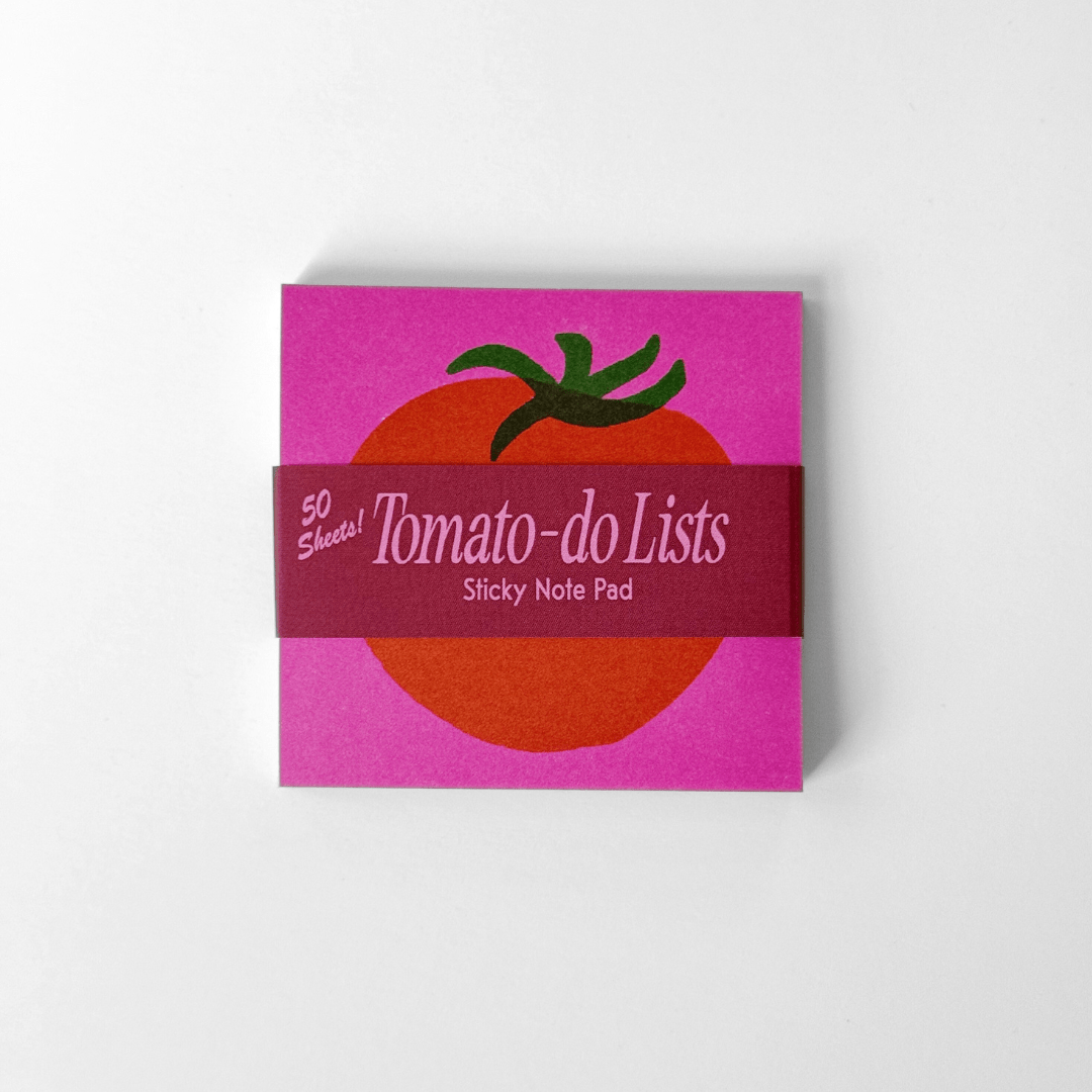 Tomato - do List Sticky Notes - Mel Andrel Modern Love Store Glasgow