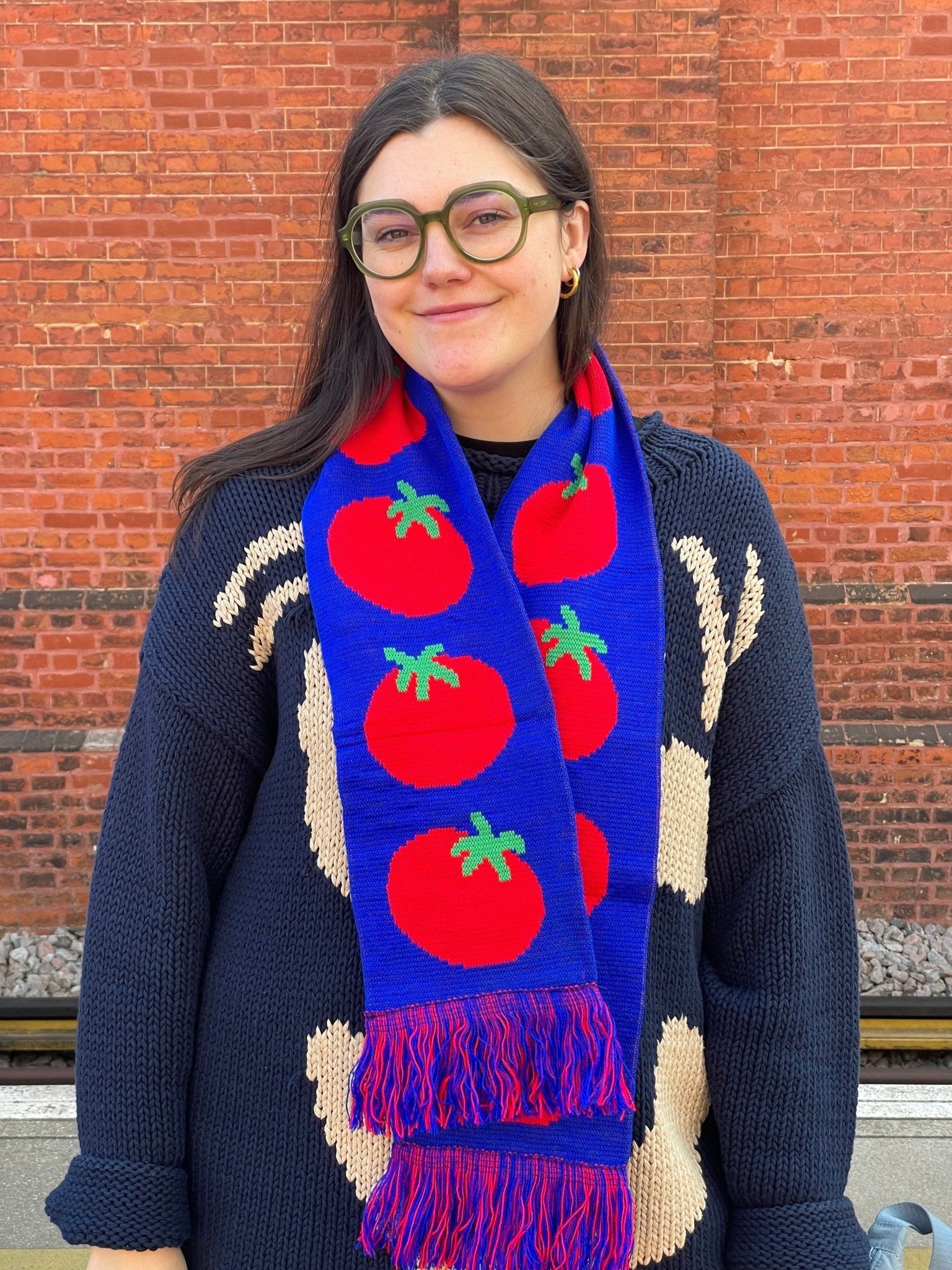Tomato Scarf - Harriet Says Hi Modern Love Store Glasgow Modern Love Store Glasgow