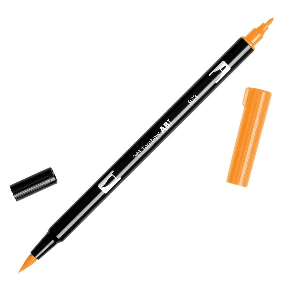 Tombow ABT Dual Brush Pen Orange pen 