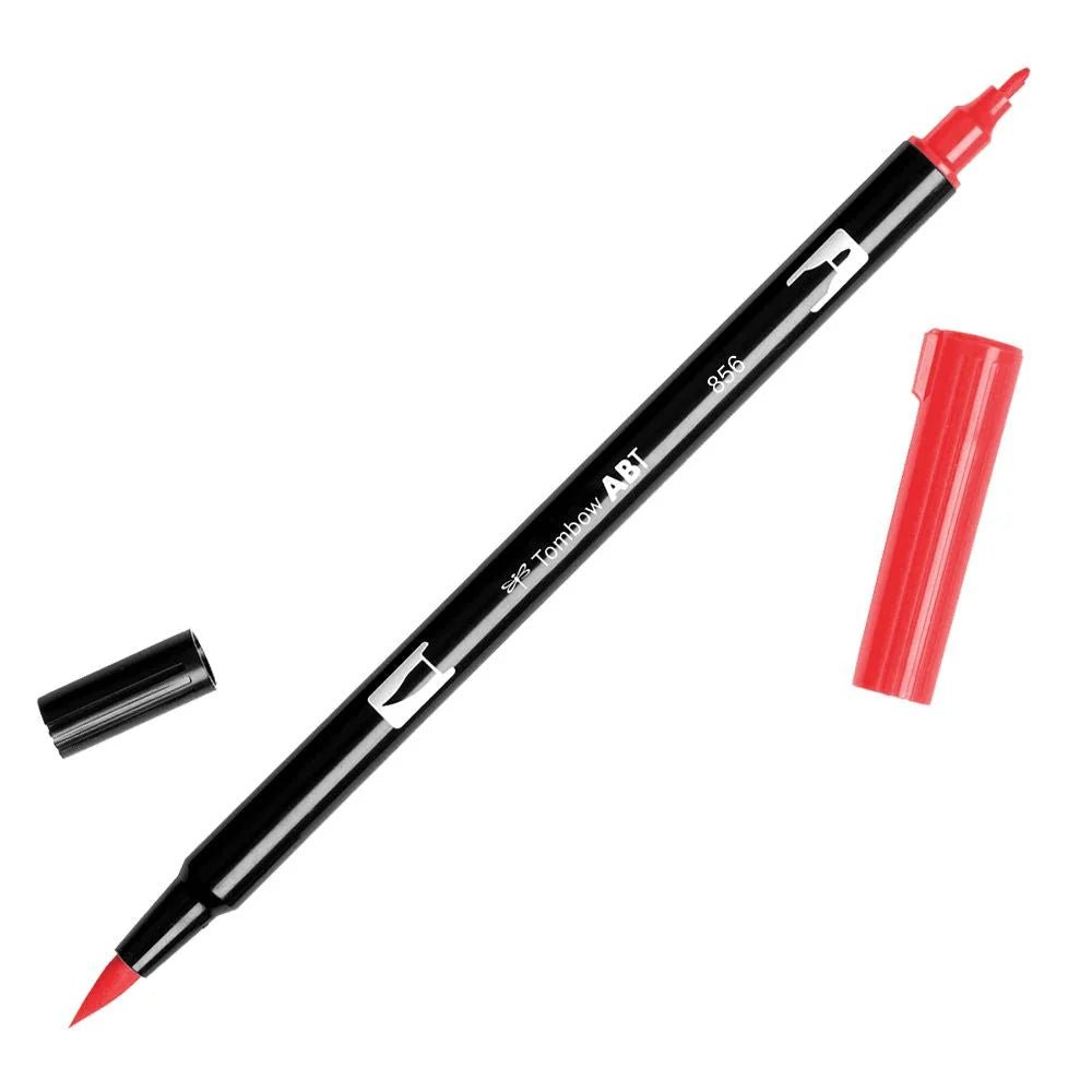 Tombow ABT Dual Brush Pen Poppy Red pen 