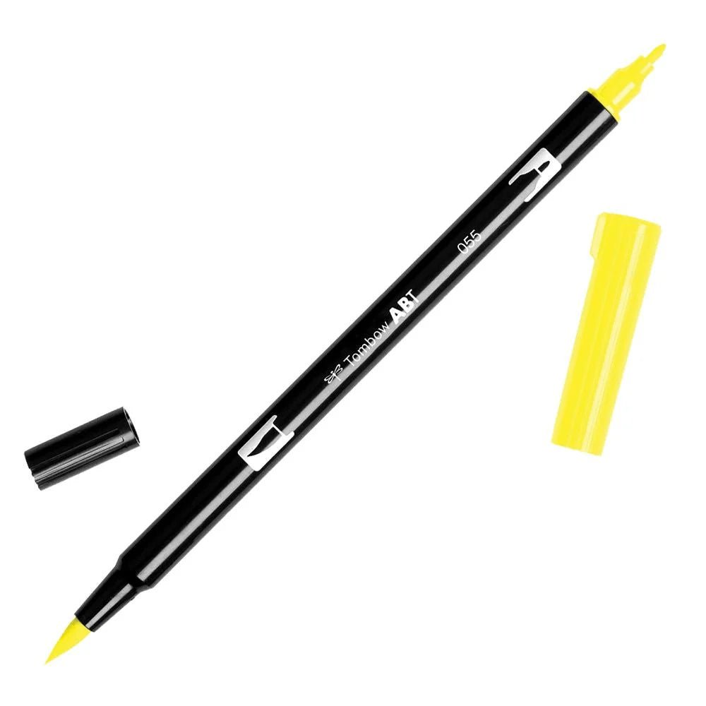 Tombow ABT Dual Brush Pen Process Yellow pen 